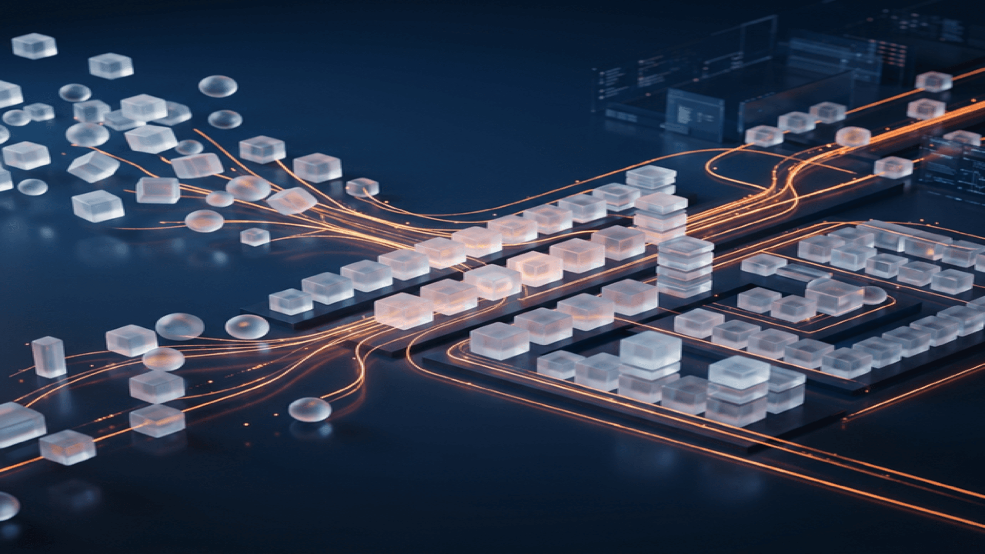 Graph showing business growth through automation